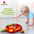 Rubbabu 3D Vegetable Shape Sorter | Educational Tomato Shaped Puzzle with 7 Bright Vegetables